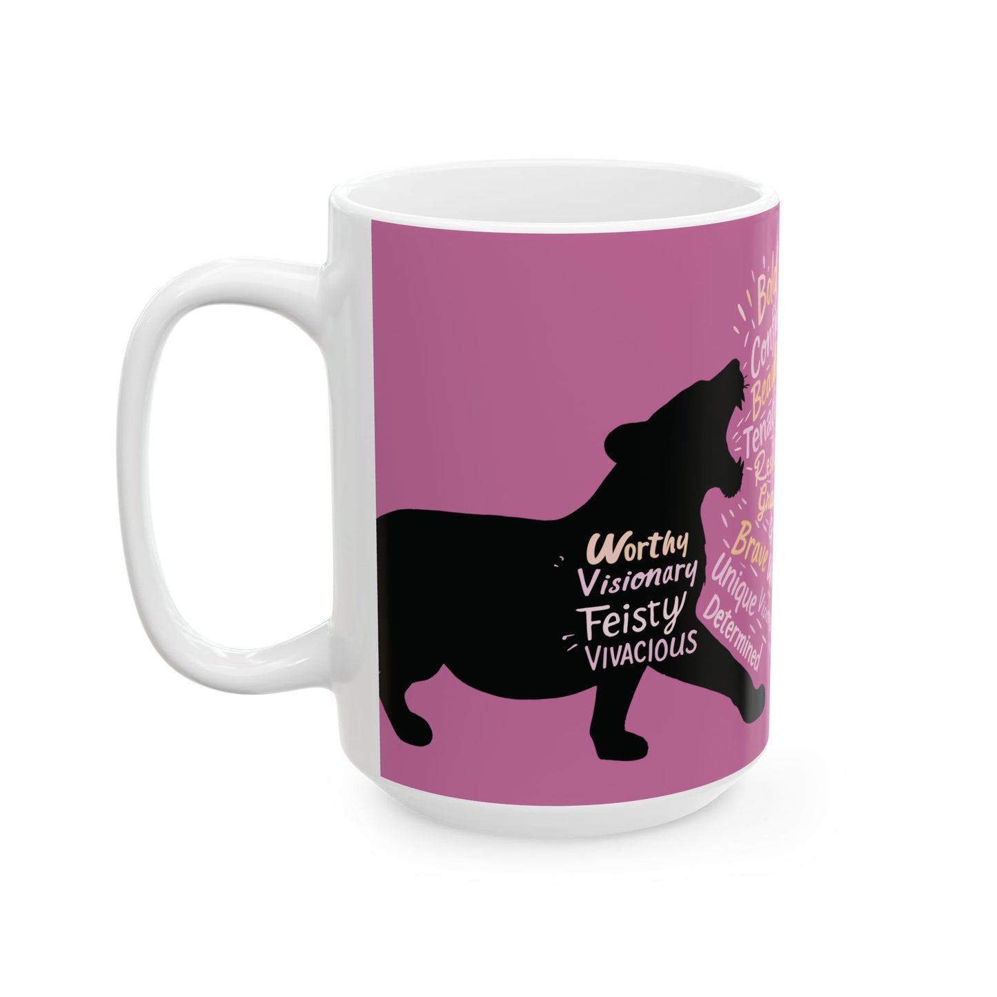 Roar Like A Woman Ceramic Mug (15oz)