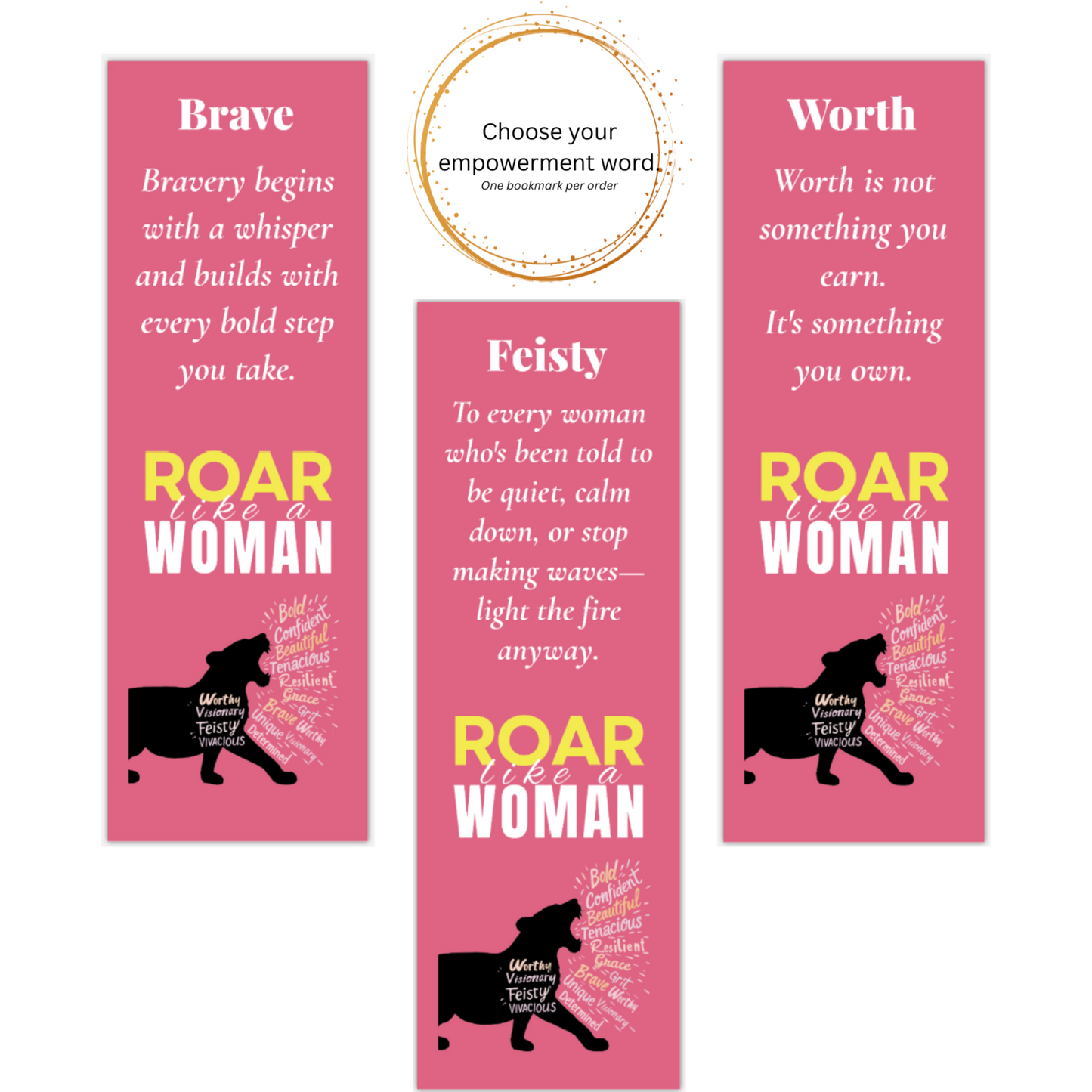 Roar Like A Woman Bookmark