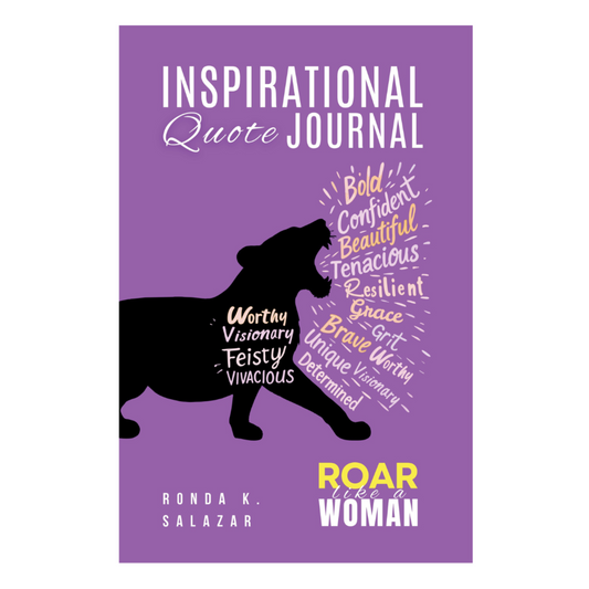 Roar Like A Woman Inspirational Quote Journal